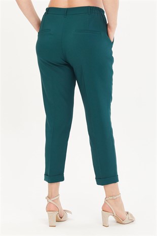 Myline-Cep Detaylı Slim Fit Klasik Pantolon-Büyük Beden Pantolon-66599