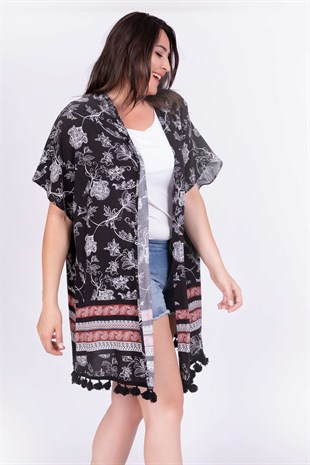 Myline-Kimono-Büyük Beden Günlük Elbiseler-34808